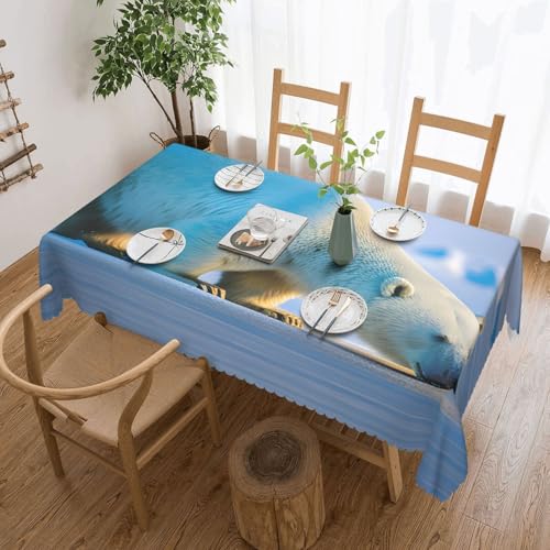 Elegante Tischdecke mit Eisbär-Druck, stilvolle Heimdekoration für Esstische, Hochzeiten und Veranstaltungen Elegante Tischdecke mit Eisbär-Druck, stilvolle Heimdekoration für Esstische, Hochzeiten und Veranstaltungen von WenDang