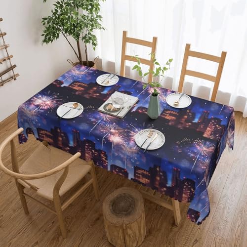 Elegante Tischdecke mit Feuerwerk-Druck, stilvolle Heimdekoration für Esstische, Hochzeiten und Veranstaltungen Elegante Tischdecke mit Feuerwerk-Druck, stilvolle Heimdekoration für Esstische, Hochzeiten und Veranstaltungen von WenDang