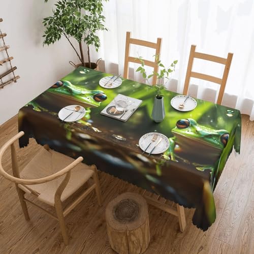 Elegante Tischdecke mit Frosch- und Regendruck, stilvolle Dekoration für Esstische, Hochzeiten und Veranstaltungen Elegante Tischdecke mit Frosch- und Regendruck, stilvolle Dekoration für Esstische, Hochzeiten und Veranstaltungen von WenDang