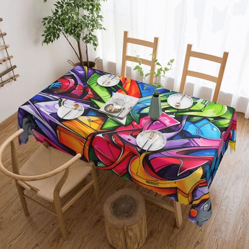 Elegante Tischdecke mit Graffiti-Motiv, stilvolle Heimdekoration für Esstische, Hochzeiten und Veranstaltungen Elegante Tischdecke mit Graffiti-Motiv, stilvolle Heimdekoration für Esstische, Hochzeiten und Veranstaltungen von WenDang