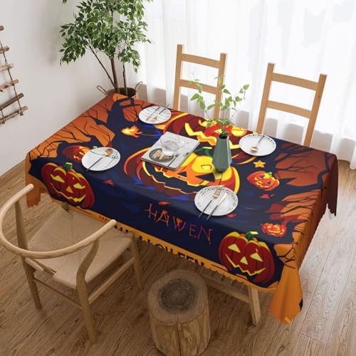 Elegante Tischdecke mit Halloween-Kürbis-Druck, stilvolle Heimdekoration für Esstische, Hochzeiten und Veranstaltungen Elegante Tischdecke mit Halloween-Kürbis-Druck, stilvolle Heimdekoration für Esstische, Hochzeiten und Veranstaltungen von WenDang