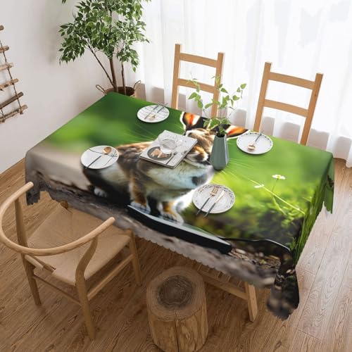 Elegante Tischdecke mit Hasen-Motiv, stilvolle Heimdekoration für Esstische, Hochzeiten und Veranstaltungen Elegante Tischdecke mit Hasen-Motiv, stilvolle Heimdekoration für Esstische, Hochzeiten und Veranstaltungen von WenDang