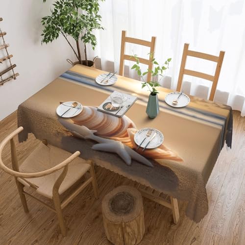 Elegante Tischdecke mit Muschellandschaft am Strand, stilvolle Dekoration für Esstische, Hochzeiten und Veranstaltungen Elegante Tischdecke mit Muschellandschaft am Strand, stilvolle Dekoration für Esstische, Hochzeiten und Veranstaltungen von WenDang