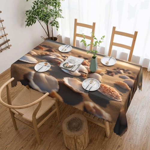 Elegante Tischdecke mit Muschellandschaft am Strand, stilvolle Dekoration für Esstische, Hochzeiten und Veranstaltungen Elegante Tischdecke mit Muschellandschaft am Strand, stilvolle Dekoration für Esstische, Hochzeiten und Veranstaltungen von WenDang