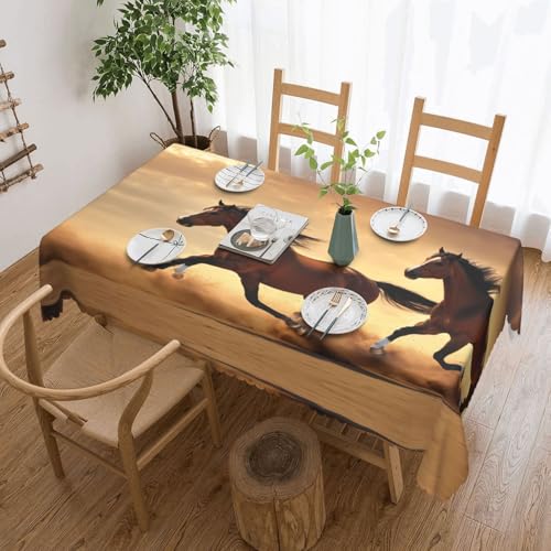 Elegante Tischdecke mit Pferdestreifenmuster – stilvolle Heimdekoration für Esstische, Hochzeiten und Veranstaltungen von WenDang
