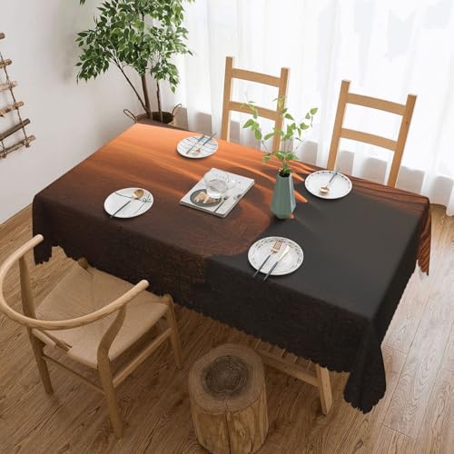 Elegante Tischdecke mit Sanddünen-Druck, stilvolle Heimdekoration für Esstische, Hochzeiten und Veranstaltungen von WenDang