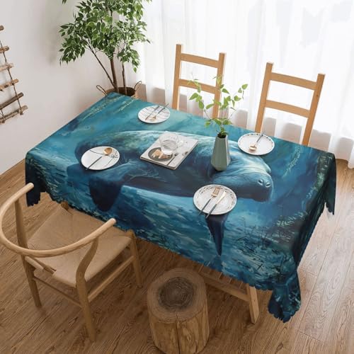 Elegante Tischdecke mit Seekuh-Motiv, stilvolle Heimdekoration, Stoff für Esstische, Hochzeiten und Veranstaltungen Elegante Tischdecke mit Seekuh-Motiv, stilvolle Heimdekoration, Stoff für Esstische, Hochzeiten und Veranstaltungen von WenDang