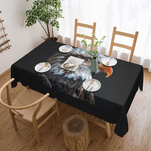 Elegante Tischdecke mit Weißkopfseeadler-Druck, stilvolle Dekoration für Esstische, Hochzeiten und Veranstaltungen Elegante Tischdecke mit Weißkopfseeadler-Druck, stilvolle Dekoration für Esstische, Hochzeiten und Veranstaltungen von WenDang