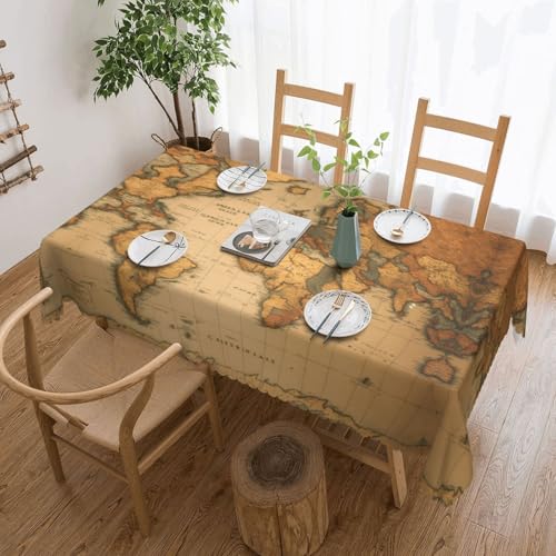Elegante Tischdecke mit Weltkarten-Druck, stilvolle Heimdekoration für Esstische, Hochzeiten und Veranstaltungen Elegante Tischdecke mit Weltkarten-Druck, stilvolle Heimdekoration für Esstische, Hochzeiten und Veranstaltungen von WenDang