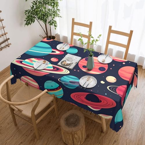 Elegante Tischdecke mit Weltraumplaneten-Druck, stilvolle Heimdekoration für Esstische, Hochzeiten und Veranstaltungen Elegante Tischdecke mit Weltraumplaneten-Druck, stilvolle Heimdekoration für Esstische, Hochzeiten und Veranstaltungen von WenDang