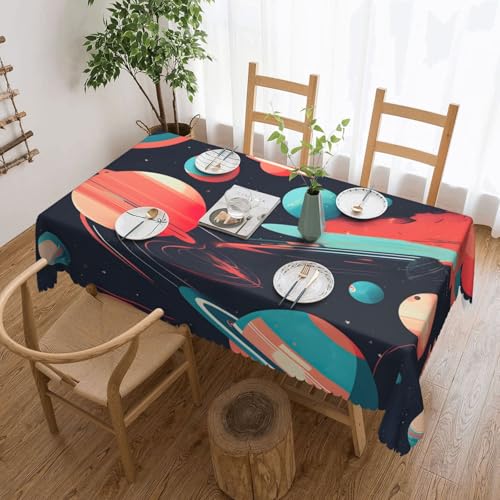 Elegante Tischdecke mit Weltraumplaneten-Druck, stilvolle Heimdekoration für Esstische, Hochzeiten und Veranstaltungen Elegante Tischdecke mit Weltraumplaneten-Druck, stilvolle Heimdekoration für Esstische, Hochzeiten und Veranstaltungen von WenDang