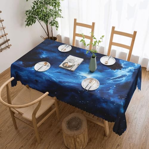 Elegante Tischdecke mit blauem Galaxie-Druck, stilvolle Heimdekoration für Esstische, Hochzeiten und Veranstaltungen Elegante Tischdecke mit blauem Galaxie-Druck, stilvolle Heimdekoration für Esstische, Hochzeiten und Veranstaltungen von WenDang