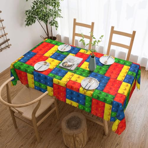Elegante Tischdecke mit buntem Ziegeldruck, stilvolle Heimdekoration für Esstische, Hochzeiten und Veranstaltungen Elegante Tischdecke mit buntem Ziegeldruck, stilvolle Heimdekoration für Esstische, Hochzeiten und Veranstaltungen von WenDang