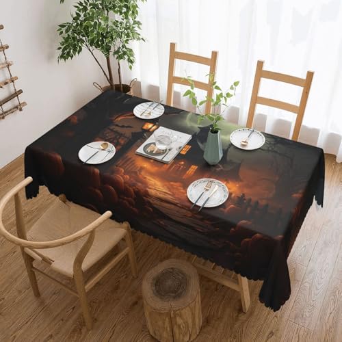 Elegante Tischdecke mit gruseligem Halloween-Druck, stilvolle Heimdekoration für Esstische, Hochzeiten und Veranstaltungen Elegante Tischdecke mit gruseligem Halloween-Druck, stilvolle Heimdekoration für Esstische, Hochzeiten und Veranstaltungen von WenDang