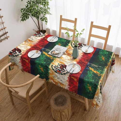 Elegante Tischdecke mit mexikanischer Flagge – stilvolle Heimdekoration für Esstische, Hochzeiten und Veranstaltungen Elegante Tischdecke mit mexikanischer Flagge – stilvolle Heimdekoration für Esstische, Hochzeiten und Veranstaltungen von WenDang