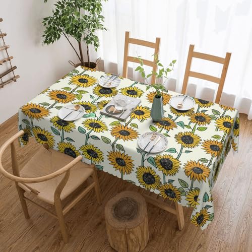 Elegante Tischdecke mit romantischem Sonnenblumen-Druck, stilvolle Dekoration für Esstische, Hochzeiten und Veranstaltungen Elegante Tischdecke mit romantischem Sonnenblumen-Druck, stilvolle Dekoration für Esstische, Hochzeiten und Veranstaltungen von WenDang