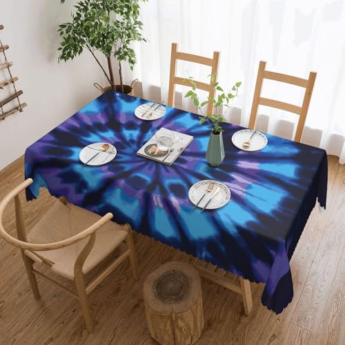 Elegante Tischdecke mit violettem Batikdruck, stilvolle Dekoration für Esstische, Hochzeiten und Veranstaltungen Elegante Tischdecke mit violettem Batikdruck, stilvolle Dekoration für Esstische, Hochzeiten und Veranstaltungen von WenDang