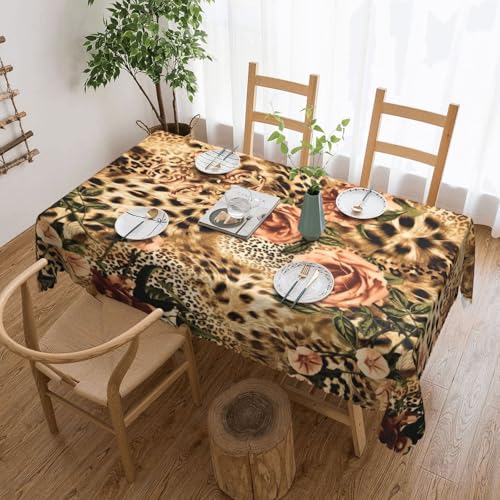 Gestreifte Tischdecke mit Leopardenmuster, stilvolle Dekoration für Esstische, Hochzeiten und Veranstaltungen Gestreifte Tischdecke mit Leopardenmuster, stilvolle Dekoration für Esstische, Hochzeiten und Veranstaltungen von WenDang