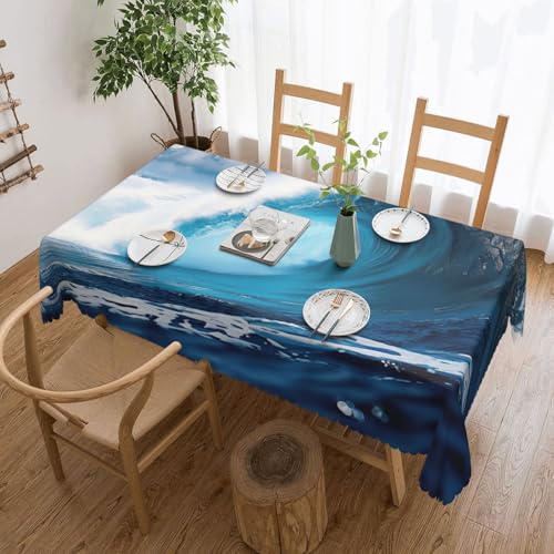 Große Ozeanwellen-HD-Druck, elegante Tischdecke, stilvolle Heimdekoration, Stoff für Esstische, Hochzeiten und Veranstaltungen Große Ozeanwellen-HD-Druck, elegante Tischdecke, stilvolle Heimdekoration, Stoff für Esstische, Hochzeiten und Veranstaltungen von WenDang