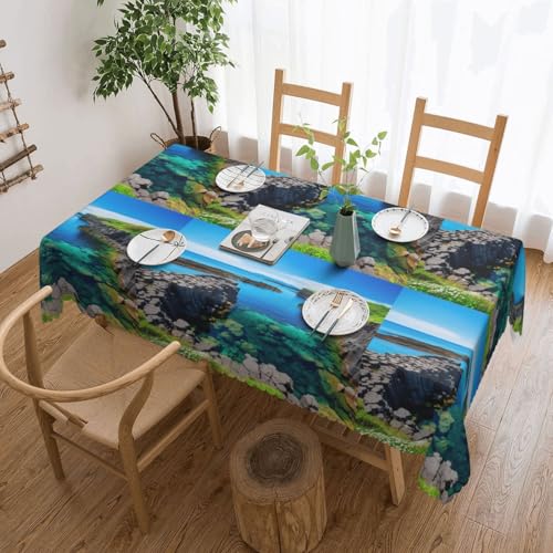 Jeju Island elegante Tischdecke mit Korea-Druck, stilvolle Heimdekoration, Stoff für Esstische, Hochzeiten und Veranstaltungen Jeju Island elegante Tischdecke mit Korea-Druck, stilvolle Heimdekoration, Stoff für Esstische, Hochzeiten und Veranstaltungen von WenDang