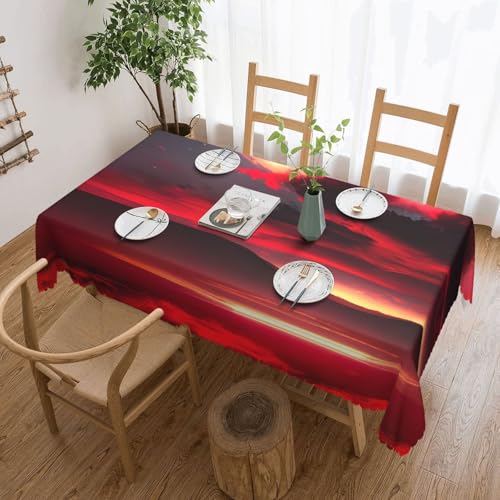 Roter Himmel bei Nacht, elegante Tischdecke mit Sternenmuster, stilvolle Heimdekoration, Stoff für Esstische, Hochzeiten und Veranstaltungen Roter Himmel bei Nacht, elegante Tischdecke mit Sternenmuster, stilvolle Heimdekoration, Stoff für Esstische, Hochzeiten und Veranstaltungen von WenDang