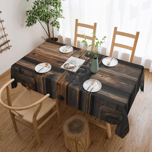 Rustikale Tischdecke mit antikem Holztürdruck, elegante Tischdecke – stilvolle Heimdekoration für Esstische, Hochzeiten und Veranstaltungen Rustikale Tischdecke mit antikem Holztürdruck, elegante Tischdecke – stilvolle Heimdekoration für Esstische, Hochzeiten und Veranstaltungen von WenDang