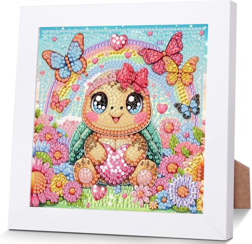 Wenfdrtr Diamond Painting Kinder Schildkröte Mit Holzrahmen- 5D Diamant Painting Bilder Kinder Schildkröte, DIY Tiere Mosaik Basteln für Kreative Geschenk Mädchen Junge Ab 6 7 8 9 10 11 12 (18x18 cm) Wenfdrtr Diamond Painting Kinder Schildkröte Mit Holzrahmen- 5D Diamant Painting Bilder Kinder Schildkröte, DIY Tiere Mosaik Basteln für Kreative Geschenk Mädchen Junge Ab 6 7 8 9 10 11 12 (18x18 cm) von Wenfdrtr