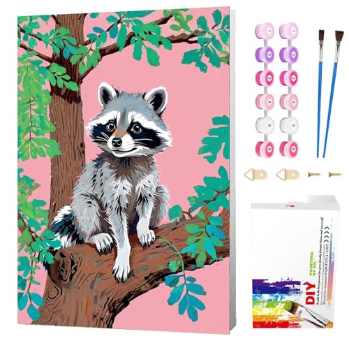 Wenfdrtr Malen Nach Zahlen Kinder ab 6 7 8 9 10 Jahre Mädchen mit Rahmen- Waschbär Paint by Numbers für Anfänge, DIY Ölgemälde Leinwand Tiere Acrylfarbe Geschenk 20x30cm Wenfdrtr Malen Nach Zahlen Kinder ab 6 7 8 9 10 Jahre Mädchen mit Rahmen- Waschbär Paint by Numbers für Anfänge, DIY Ölgemälde Leinwand Tiere Acrylfarbe Geschenk 20x30cm von Wenfdrtr