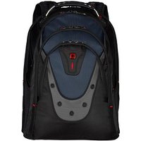 WENGER Laptop-Rucksack Ibex Kunstfaser schwarz/blau bis 43,2 cm (17 Zoll) von Wenger