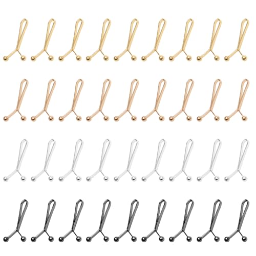 36 Stück Hose Enger Machen Clip, Hosen Taillenspanner, hosenbund Enger Machen, Taillenschnallen Clips für Hosen, Röcke,Jeans von Weniubit