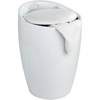 WENKO Badhocker mit Wäschesammler Candy 20631100 weiß, 1 St. von Wenko