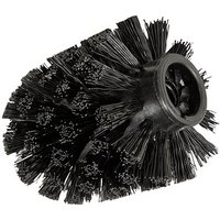 4 WENKO Ersatzbürstenköpfe schwarz Kunststoff von Wenko
