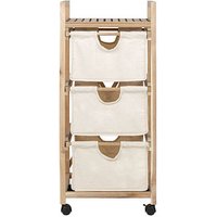 WENKO Etagenwagen Acina braun 43,5 x 33,5 x 96,0 cm von Wenko