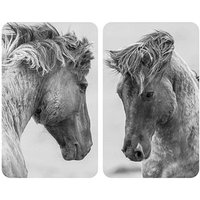 WENKO Herdabdeckplatten Horses grau 2 St. von Wenko