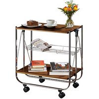 WENKO Servierwagen Dinett Deluxe braun 68,0 x 40,6 x 70,0 cm WENKO Servierwagen Dinett Deluxe braun 68,0 x 40,6 x 70,0 cm von Wenko