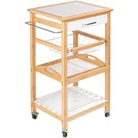 WENKO Servierwagen Finja Bambus 49,0 x 38,0 x 81,0 cm WENKO Servierwagen Finja Bambus 49,0 x 38,0 x 81,0 cm von Wenko