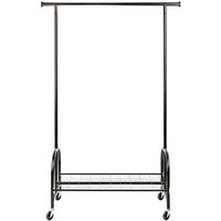 WENKO Teleskop-Garderobe Profi 50696100 schwarz Metall 121,0 x 185,0 cm von Wenko