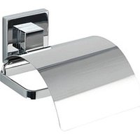 WENKO Toilettenpapierhalter Cover Quadro silber von Wenko