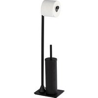 WENKO WC-Garnitur Hella schwarz Metall von Wenko