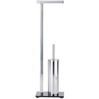 WENKO WC-Garnitur Lava silber Metall WENKO WC-Garnitur Lava silber Metall von Wenko