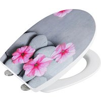 WENKO WC-Sitz mit Absenkautomatik Pretty grau, rosa WENKO WC-Sitz mit Absenkautomatik Pretty grau, rosa von Wenko
