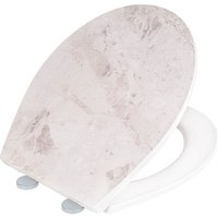 WENKO WC-Sitz mit Absenkautomatik White Marble weiß von Wenko