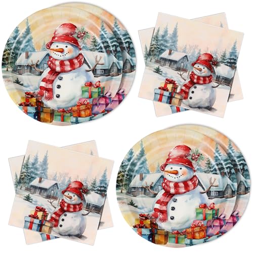 WenmthG 40 Servietten Weihnachten und Pappteller Weihnachten Tischdeko - Weihnachtsdeko - Kleine Weihnachtssymbole als Tischdeko - Weihnachten Partygeschirr WenmthG 40 Servietten Weihnachten und Pappteller Weihnachten Tischdeko - Weihnachtsdeko - Kleine Weihnachtssymbole als Tischdeko - Weihnachten Partygeschirr von WenmthG