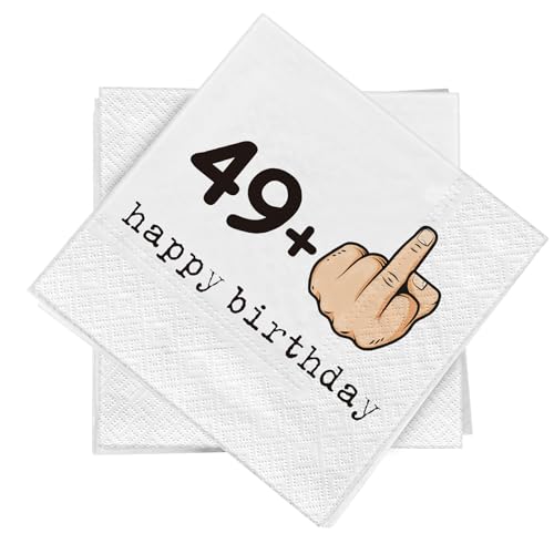 WenmthG - Lustige 20 Servietten zum 50. Geburtstag 33 x 33 cm - 50.Party Servietten Deko - 49 + 1-20 Servietten 3-Lagige weich - Happy Birthday Tischdeko - 50 Geburtstag Partyservietten WenmthG - Lustige 20 Servietten zum 50. Geburtstag 33 x 33 cm - 50.Party Servietten Deko - 49 + 1-20 Servietten 3-Lagige weich - Happy Birthday Tischdeko - 50 Geburtstag Partyservietten von WenmthG