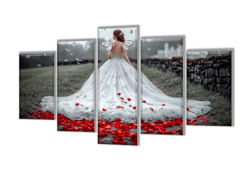 5 Stück Diamant Painting Bilder Groß Blumen Mädchen Diamant Painting Erwachsene, Mosaik Bastelset Kinder, DIY Voll Diamant Crystal Art Malen Nach Zahlen Erwachsene für Room Decor 300x180cm q-31 von Wenpeef
