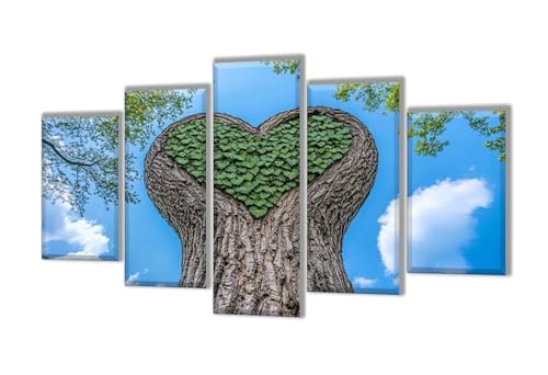 Diamond Painting 5 Teilig Liebe Baum Diamond Painting Kinder, Groß Diamant Malerei Kreuzstich Basteln Erwachsene, DIY Voll Set Diamant Crystal Art Set, Home Décor Mädchen Geschenke 225x135cm q-77 von Wenpeef