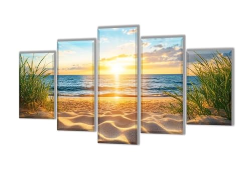 Diamond Painting 5 Teilig Sonnenuntergang Strand Diamond Painting Kinder, Groß XXL Diamant Malerei Kreuzstich Basteln Erwachsene, DIY Voll Set Diamant Crystal Art Set, Mädchen Geschenke 125x75cm q-22 von Wenpeef