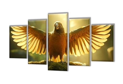 Diamond Painting 5 Teilig Tier Sonnenuntergang Diamond Painting Kinder, Groß XXL Diamant Malerei Kreuzstich Basteln Erwachsene, DIY Voll Set Diamant Crystal Art Set, Mädchen Geschenke 225x135cm q-29 von Wenpeef