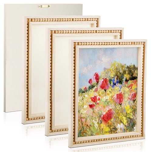 Wenqik 4 Stück Perlen Holz Leinwand Paneele Unlackiertes Holz Blank Gerahmte Schilder Boho Stil Panel Boards Quadratische Plaketten für DIY Handwerk Malerei Ausgießen Zeichnen Kunstprojekte (30,5 x Wenqik 4 Stück Perlen Holz Leinwand Paneele Unlackiertes Holz Blank Gerahmte Schilder Boho Stil Panel Boards Quadratische Plaketten für DIY Handwerk Malerei Ausgießen Zeichnen Kunstprojekte (30,5 x von Wenqik