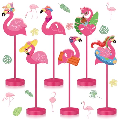 Wenqik 6 Stück Flamingo-Holz hohe Stehblöcke Set Sommer Pink Flamingo Tischschild Tropischer Vogel Tischaufsätze Topper für Home Office Schreibtisch Tier Tablett Dekor Partyzubehör Wenqik 6 Stück Flamingo-Holz hohe Stehblöcke Set Sommer Pink Flamingo Tischschild Tropischer Vogel Tischaufsätze Topper für Home Office Schreibtisch Tier Tablett Dekor Partyzubehör von Wenqik